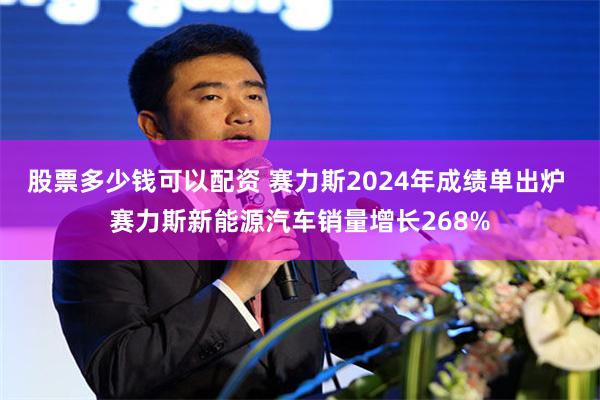 股票多少钱可以配资 赛力斯2024年成绩单出炉 赛力斯新能源汽车销量增长268%