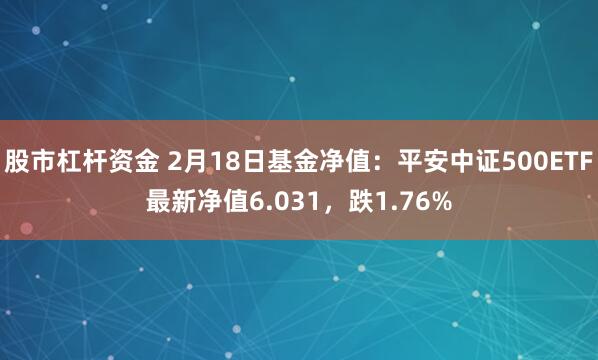 股市杠杆资金 2月18日基金净值：平安中证500ETF最新净值6.031，跌1.76%